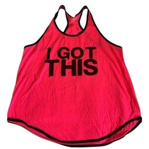 Hard Candy Sport Pink Racerback Tank Top I Got This Graphic XXL/2XG Polyester Wo